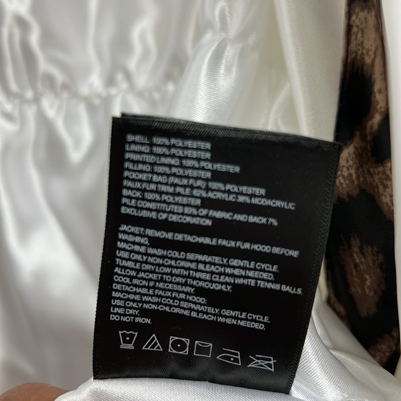 NWT,laundry by shelli segal Faux Fur Trim W Puffer Coat,white - Picture 13 of 17